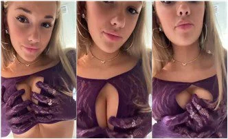 Breckie Hill Lingerie Titty Squeeze OnlyFans Video #7#